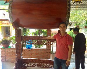 Bộ trống chùa 80 cm tại Chùa Đại Tòng Lâm Tự - Bà Rịa Vũng Tàu