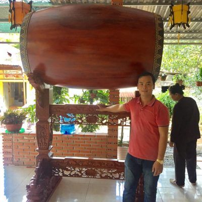 Bộ trống chùa 80 cm tại Chùa Đại Tòng Lâm Tự - Bà Rịa Vũng Tàu