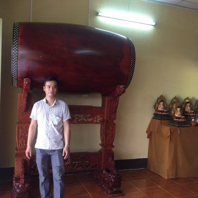 Trống bát nhã 80 cm chùa Pháp Bảo tỉnh Vĩnh Long