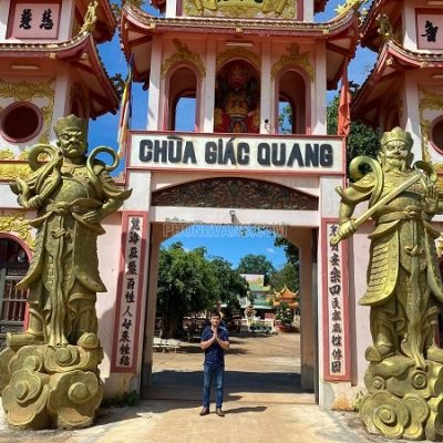 Bàn giao Chuông đồng đại hồng chung 1 tấn chùa Giác Quang Bình Phước